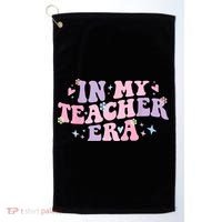 In My Teacher Era Back To School In My Teaching Era Pink Golf Towel thumb 0