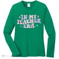 In My Teacher Era Back To School In My Teaching Era Pink Women's Long Sleeve Shirt thumb 0
