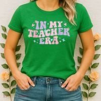 In My Teacher Era Back To School In My Teaching Era Pink Women's T-Shirt thumb 2