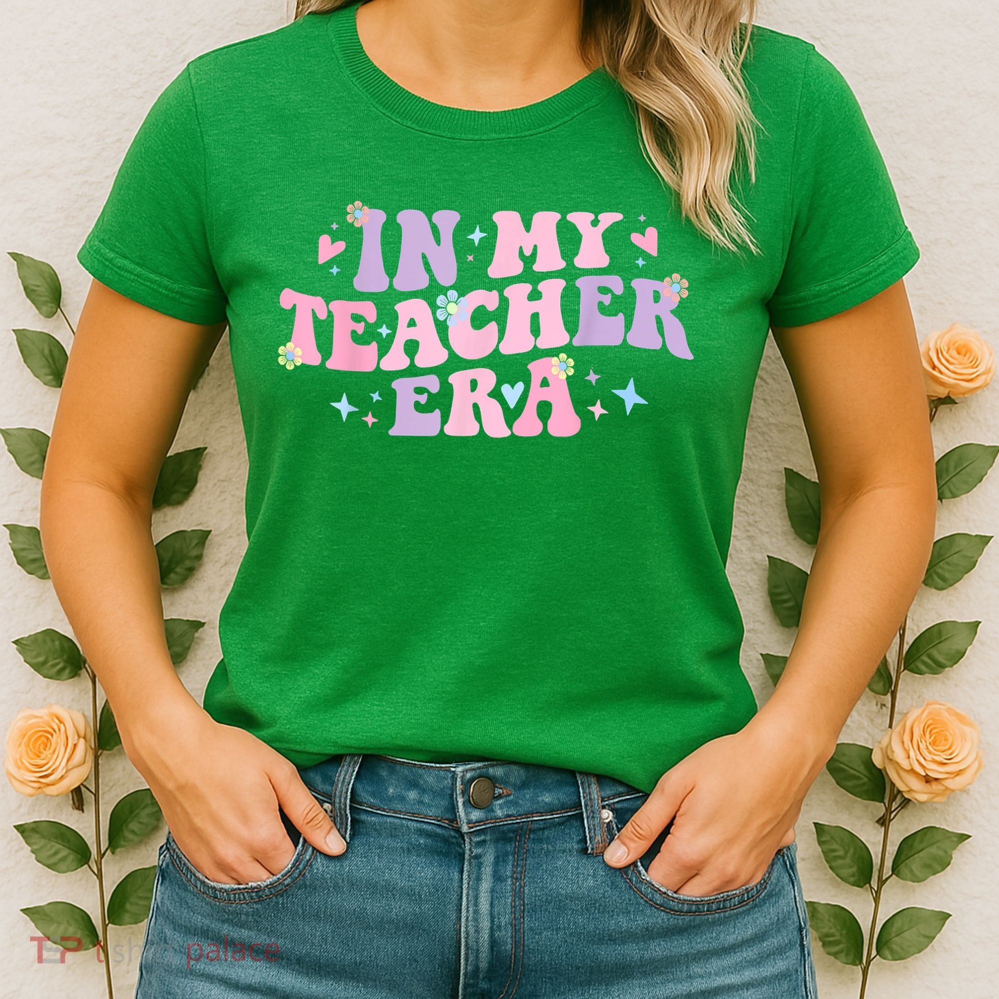In My Teacher Era Back To School In My Teaching Era Pink Women's T-Shirt