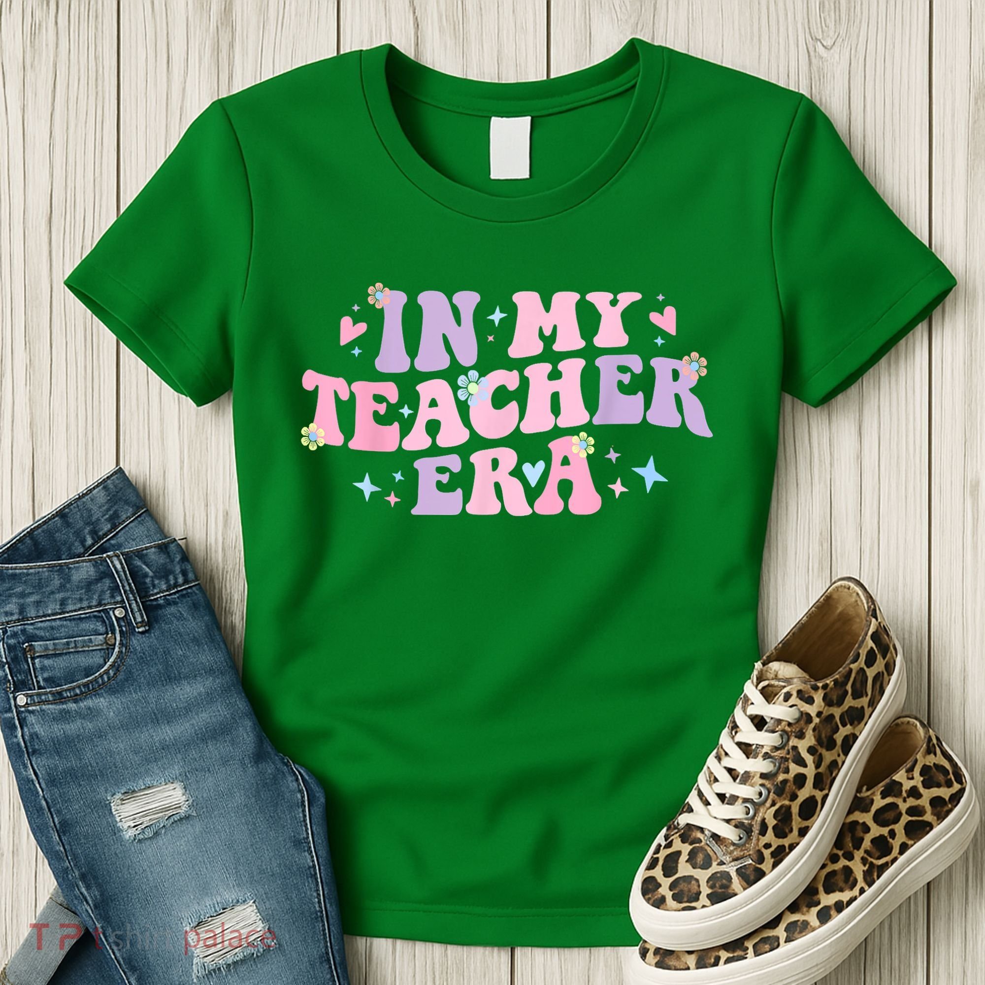 In My Teacher Era Back To School In My Teaching Era Pink Women's T-Shirt