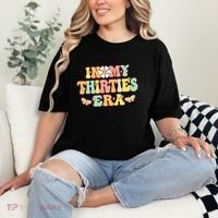 In My Thirties Era Groovy 30th Birthday 30S Comfort Colors T-Shirt thumb 2