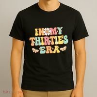 In My Thirties Era Groovy 30th Birthday 30S T-Shirt thumb 3