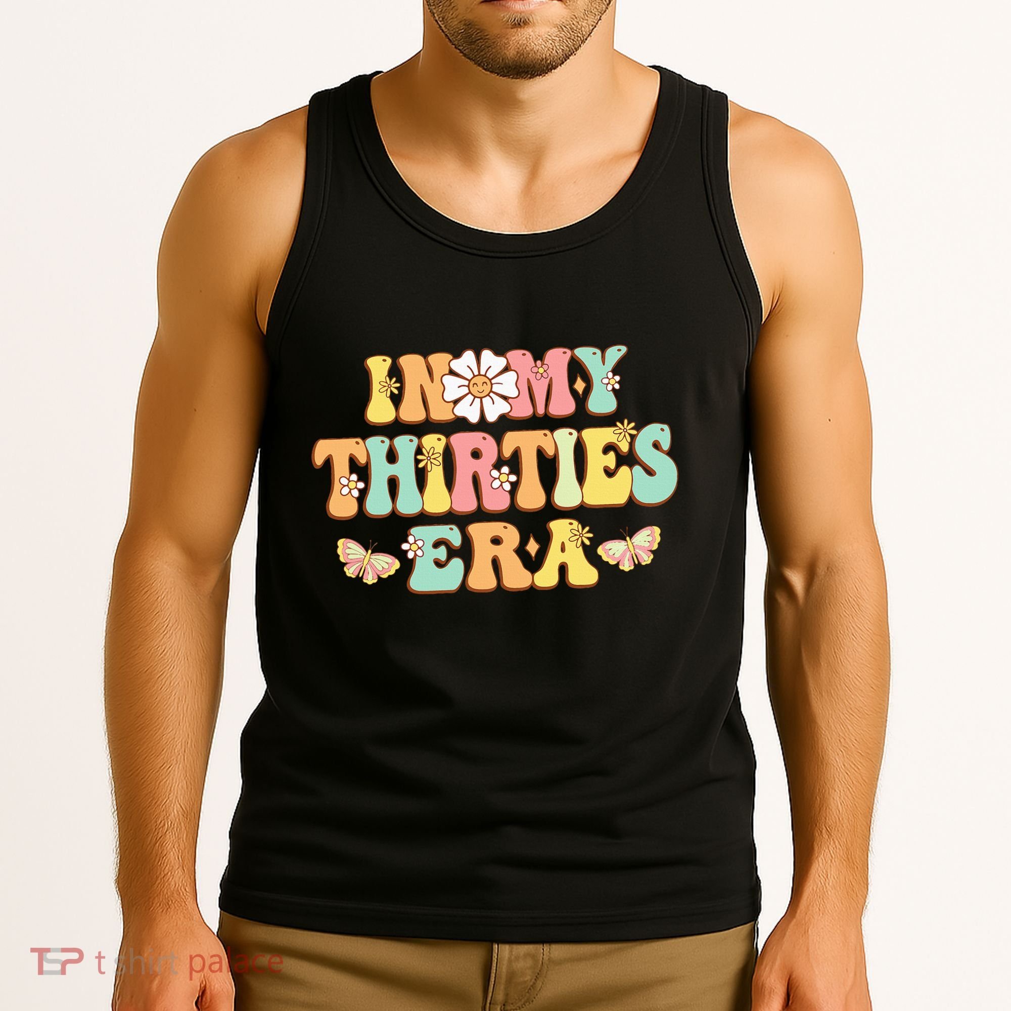 In My Thirties Era Groovy 30th Birthday 30S Tank Top