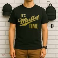 It's Mullet Time, Funny Redneck Mullet T-Shirt thumb 6