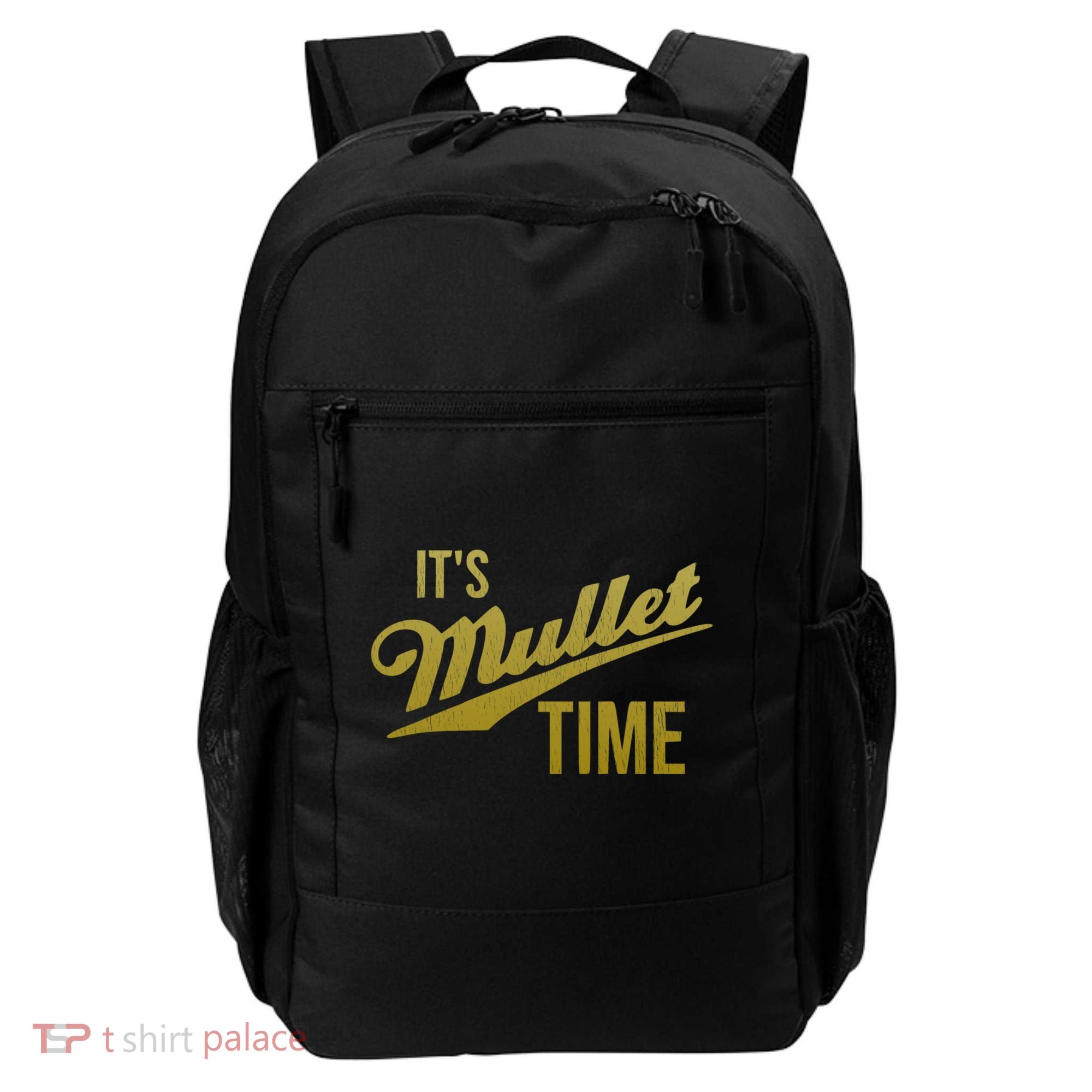 It's Mullet Time, Funny Redneck Mullet Backpack