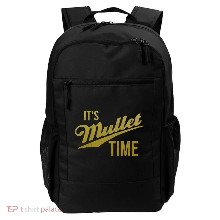 It's Mullet Time, Funny Redneck Mullet Backpack