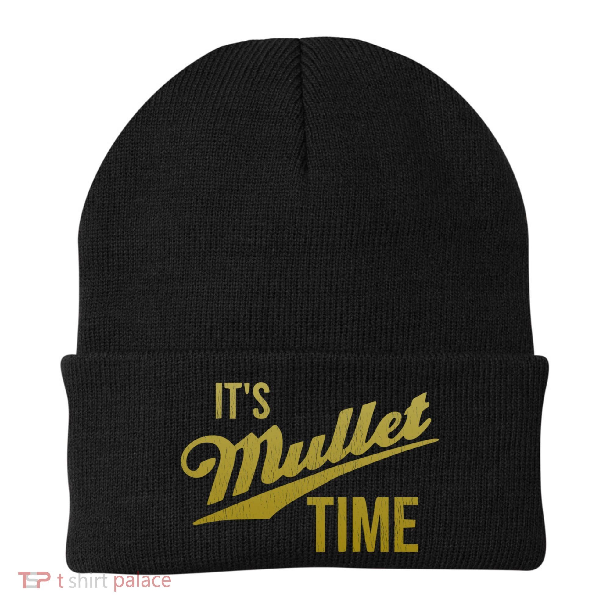 It's Mullet Time, Funny Redneck Mullet Beanie