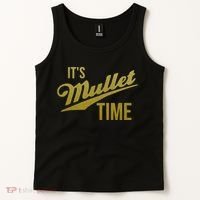 It's Mullet Time, Funny Redneck Mullet Tank Top thumb 2