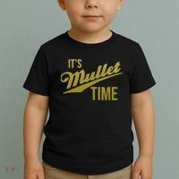 It's Mullet Time, Funny Redneck Mullet Toddler T-Shirt thumb 2