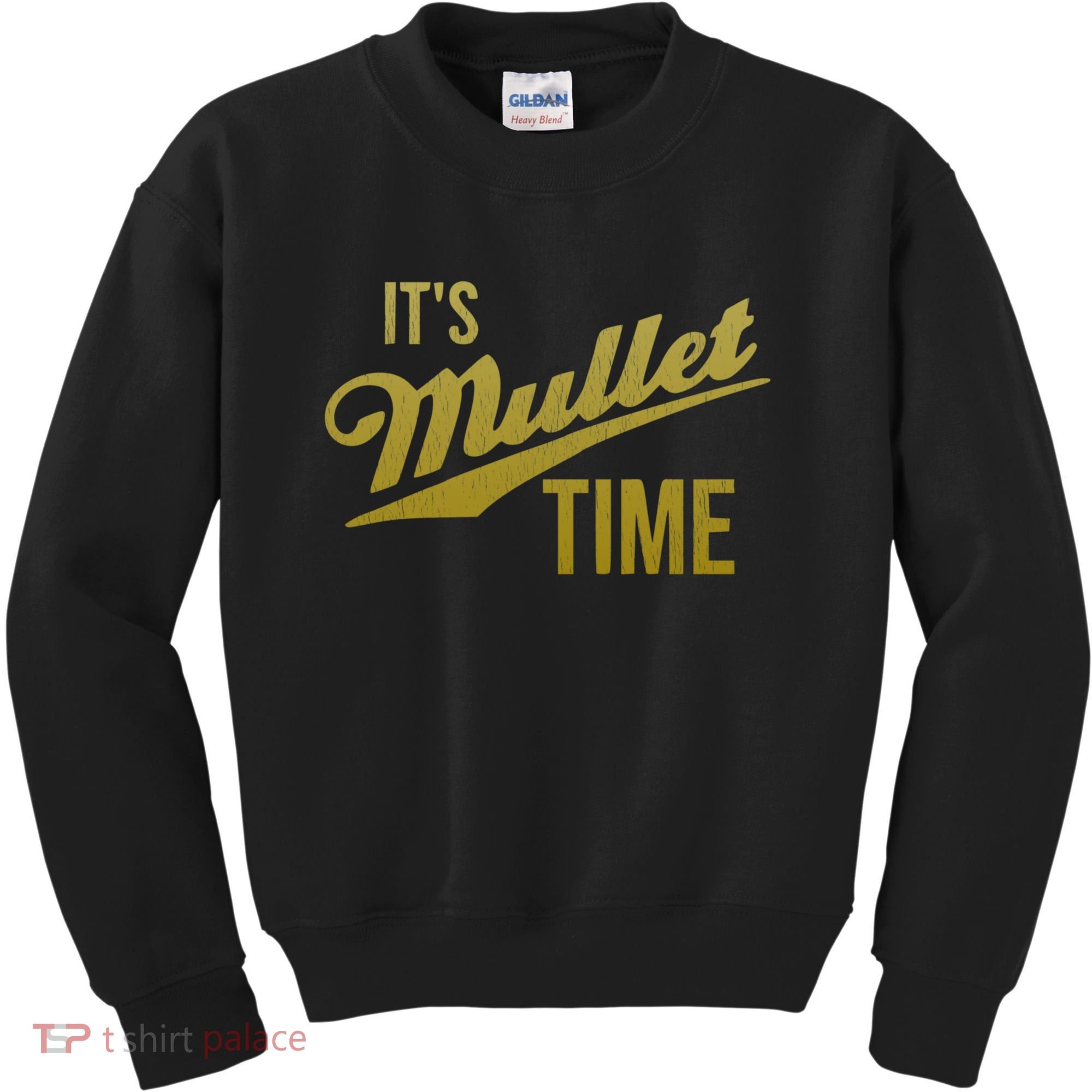 It's Mullet Time, Funny Redneck Mullet Kids Sweatshirt