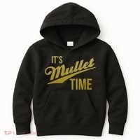 It's Mullet Time, Funny Redneck Mullet Kids Hoodie thumb 0