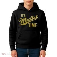 It's Mullet Time, Funny Redneck Mullet Kids Hoodie thumb 4