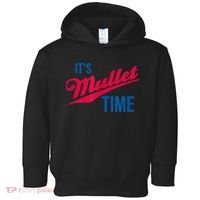 It's Mullet Time, Funny Redneck Mullet Toddler Hoodie thumb 0