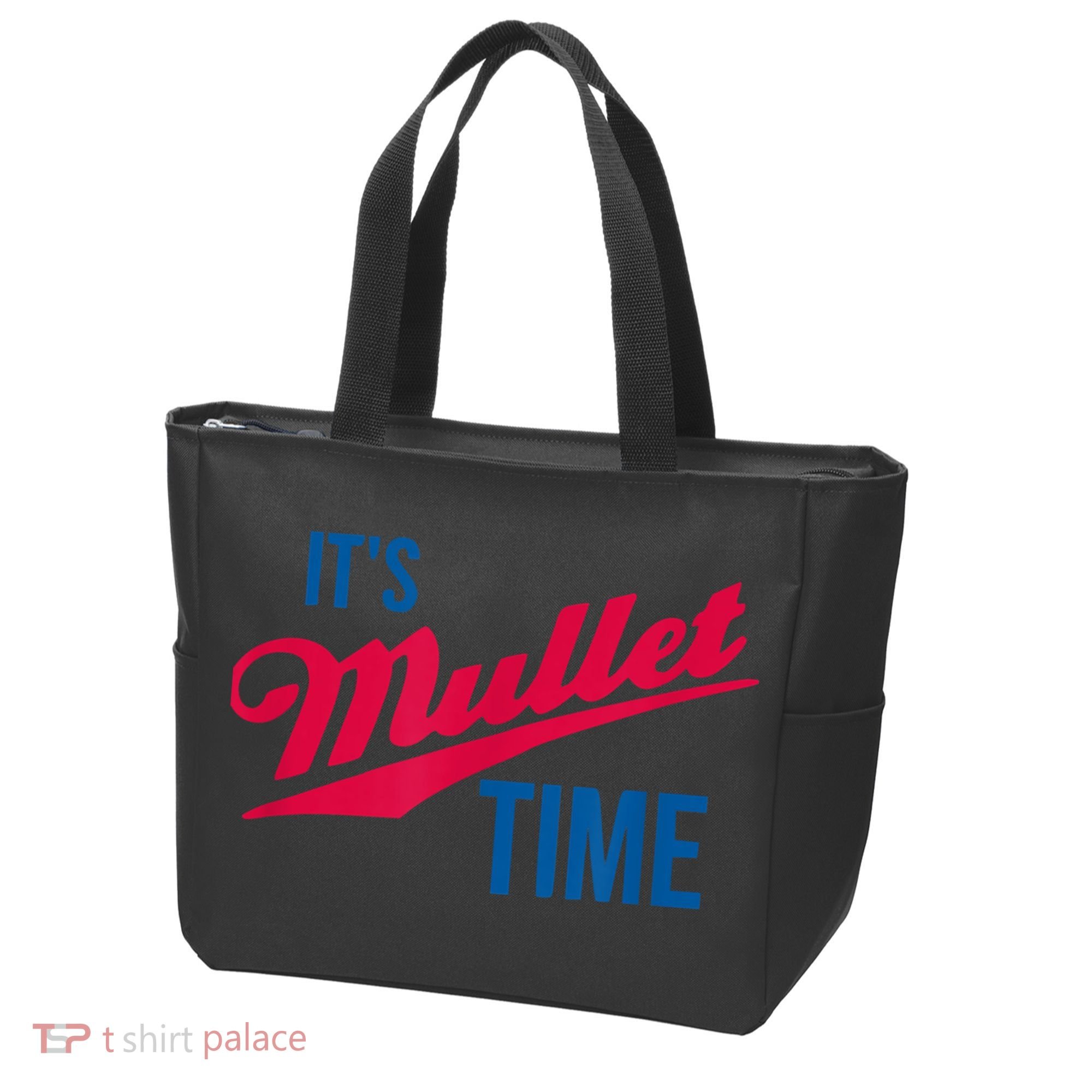 It's Mullet Time, Funny Redneck Mullet Tote Bag