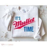 It's Mullet Time, Funny Redneck Mullet Sweatshirt thumb 2