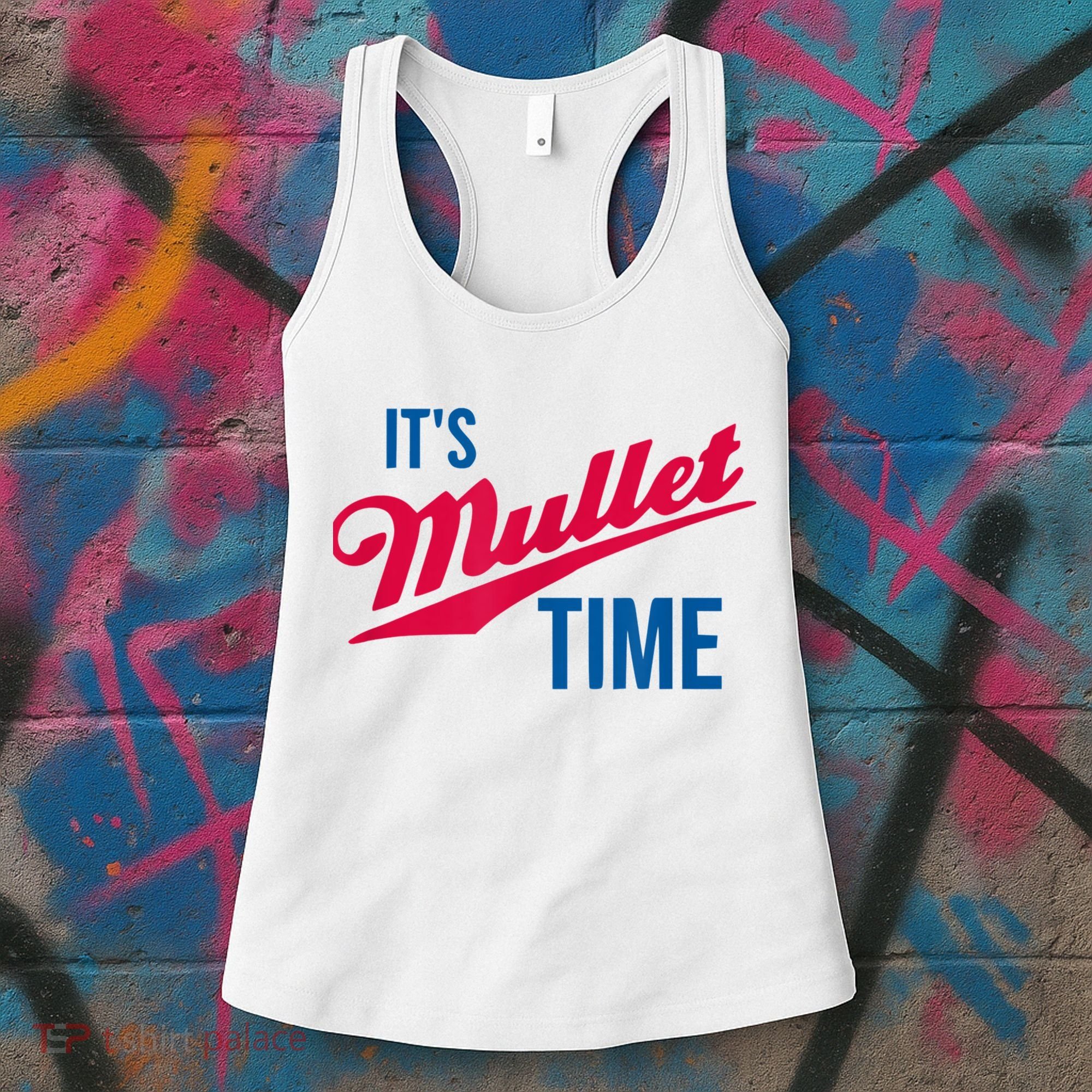 It's Mullet Time, Funny Redneck Mullet Women's Tank Top
