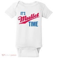 It's Mullet Time, Funny Redneck Mullet Baby Bodysuit thumb 0