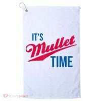 It's Mullet Time, Funny Redneck Mullet Golf Towel thumb 0