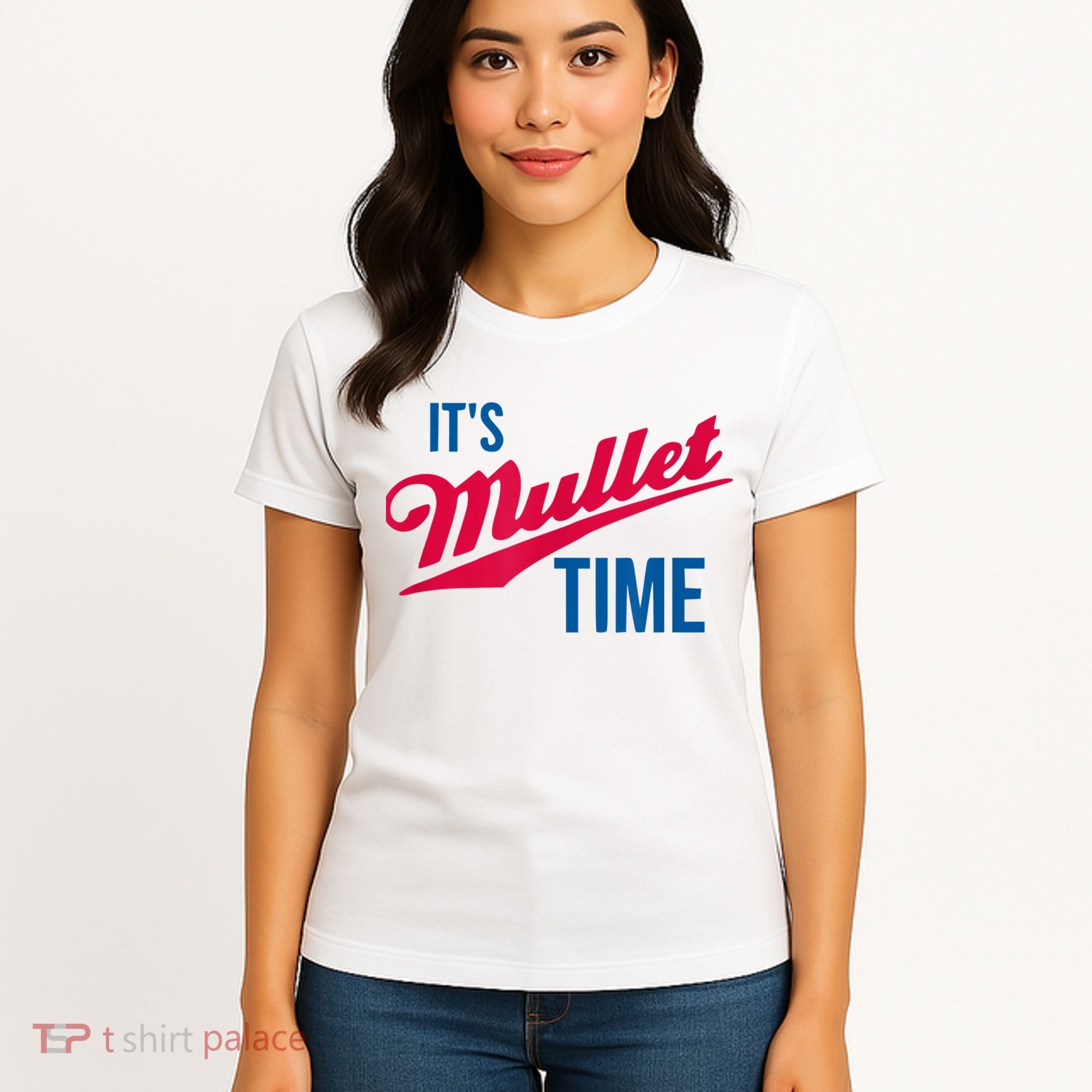 It's Mullet Time, Funny Redneck Mullet Women's T-Shirt