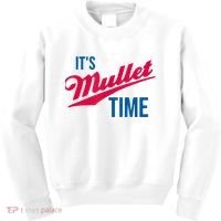 It's Mullet Time, Funny Redneck Mullet Kids Sweatshirt thumb 0