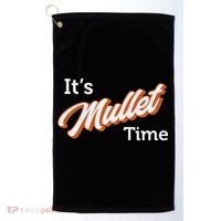 It's Mullet Time, Funny Redneck Mullet Golf Towel thumb 0