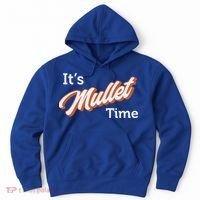 It's Mullet Time, Funny Redneck Mullet Hoodie thumb 0