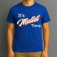 It's Mullet Time, Funny Redneck Mullet T-Shirt thumb 3