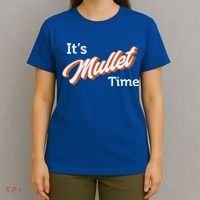 It's Mullet Time, Funny Redneck Mullet T-Shirt thumb 4