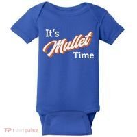 It's Mullet Time, Funny Redneck Mullet Baby Bodysuit thumb 0