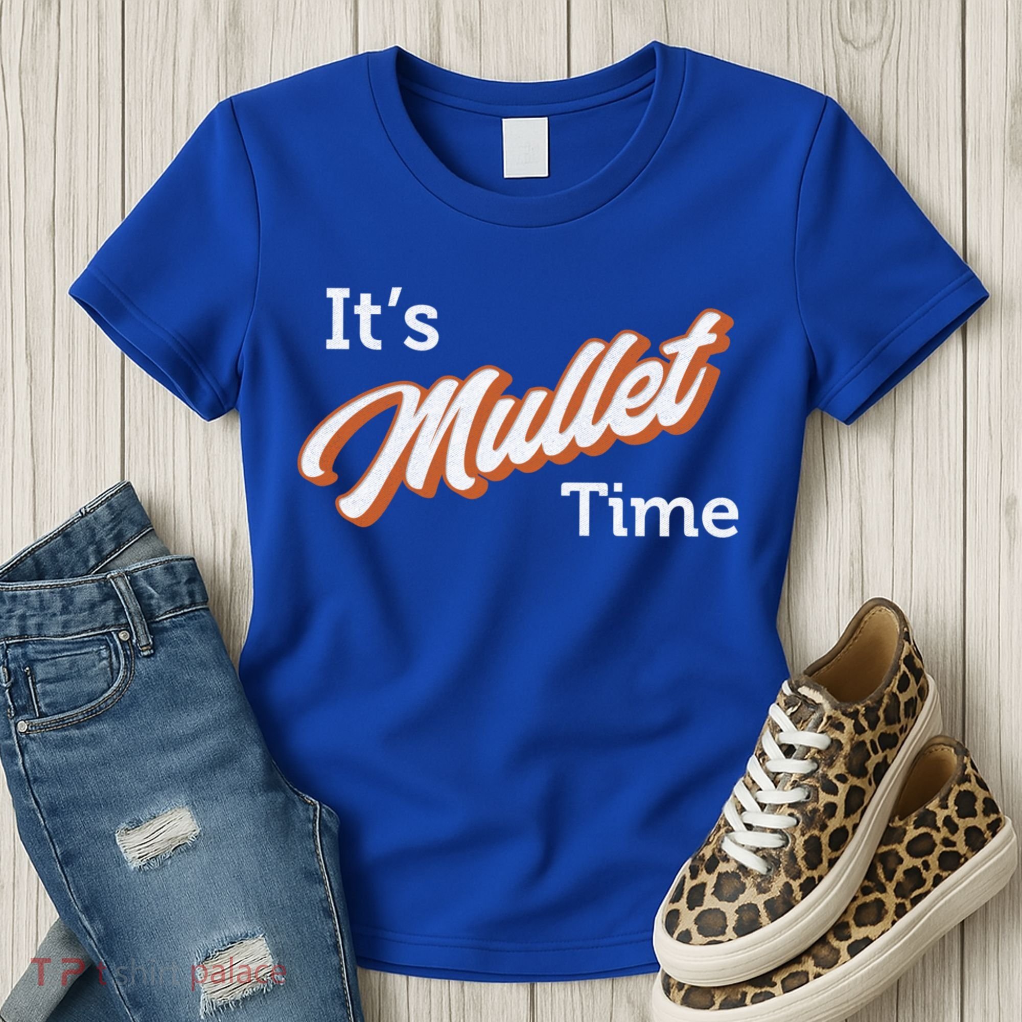It's Mullet Time, Funny Redneck Mullet Women's T-Shirt