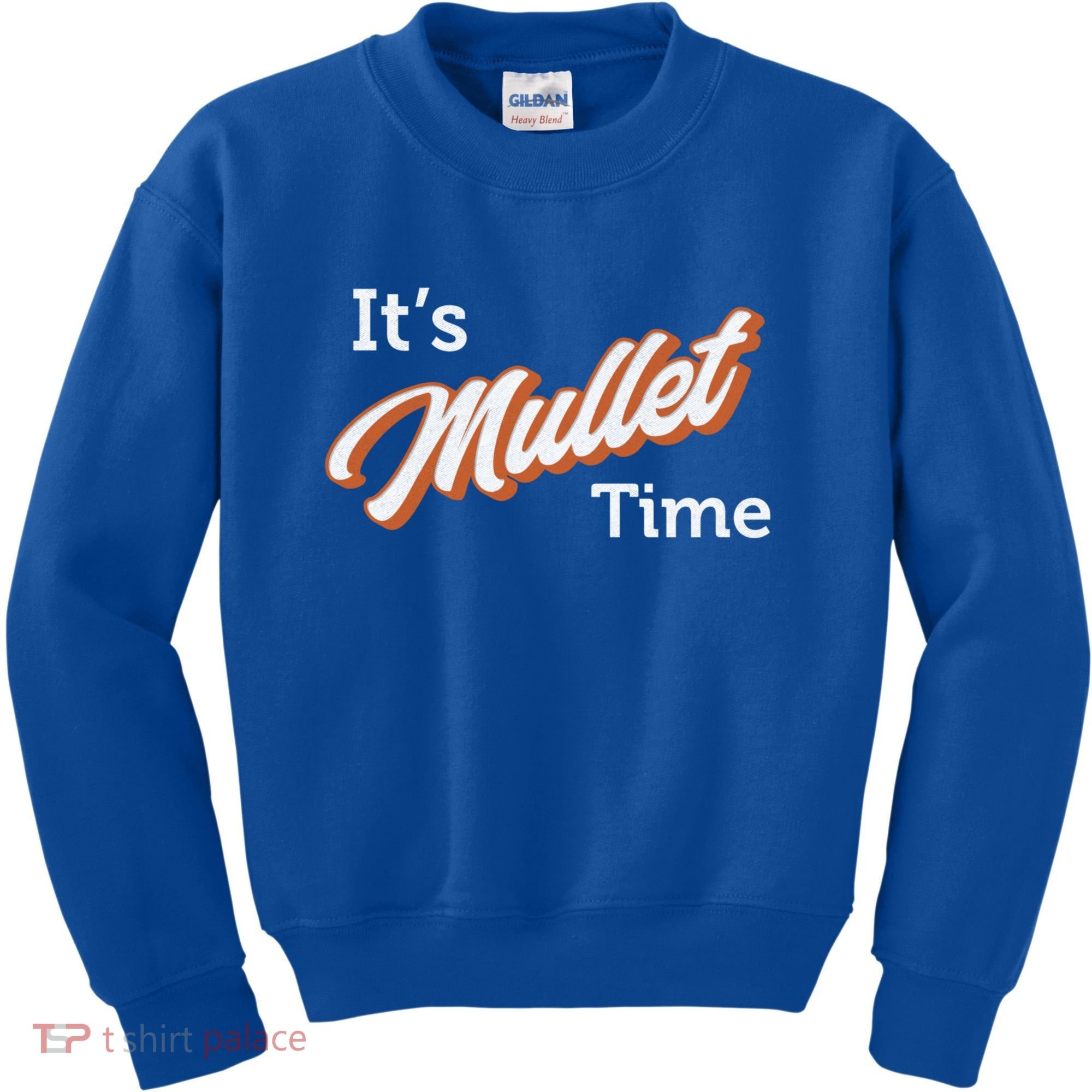 It's Mullet Time, Funny Redneck Mullet Kids Sweatshirt