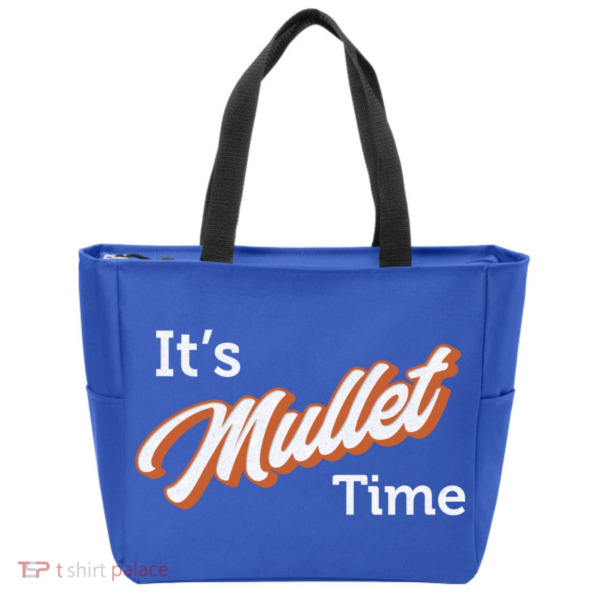 It's Mullet Time, Funny Redneck Mullet Tote Bag