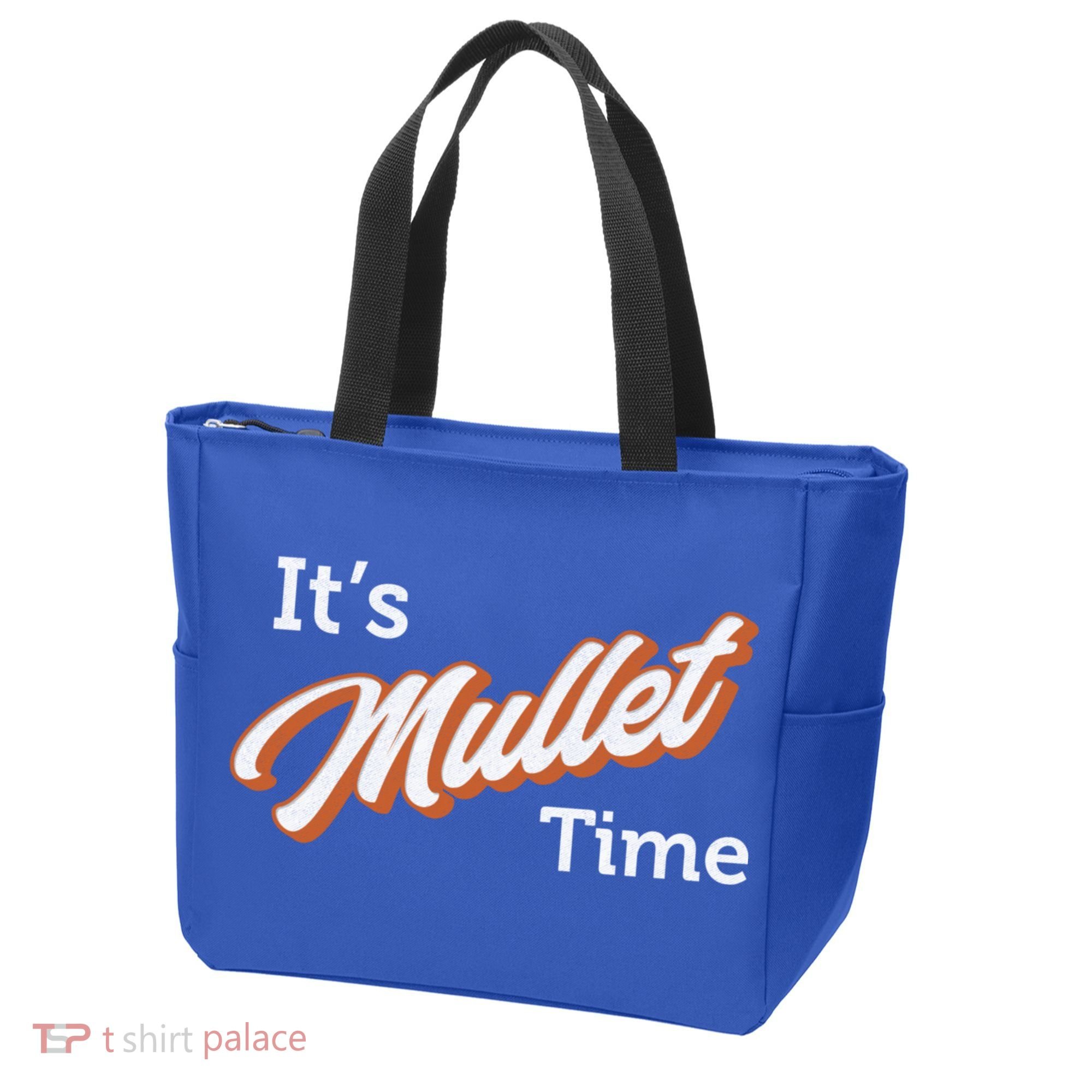 It's Mullet Time, Funny Redneck Mullet Tote Bag
