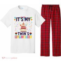 It's My twin's Birthday Cake Party Twins Matching Siblings Pajama Set thumb 0