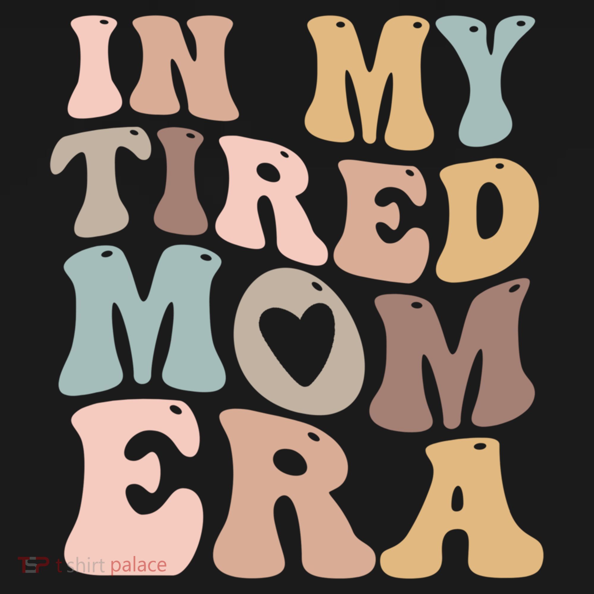 In My Tired Mom Era For Mamas Gift USA-Made Doggie Bandana