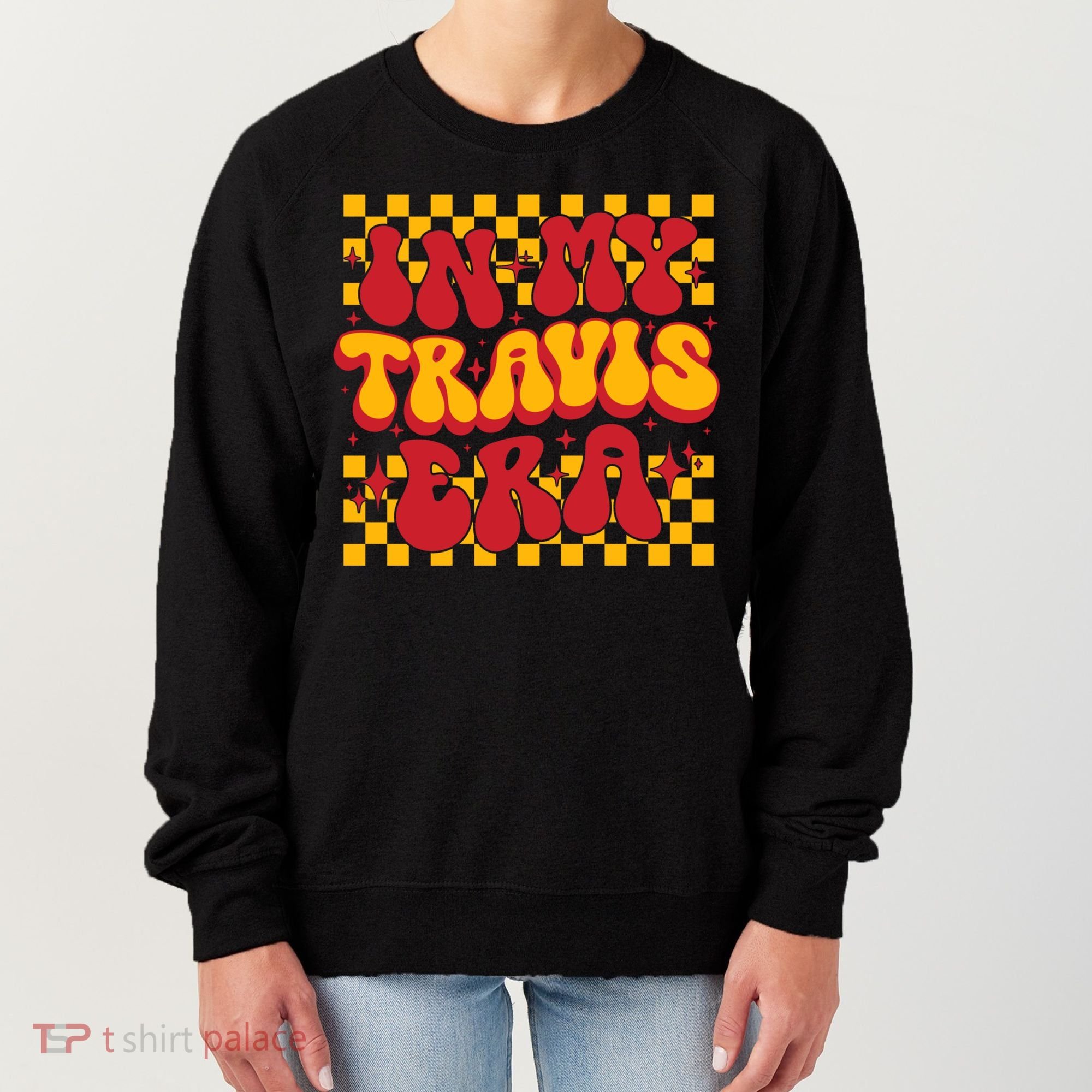 In My Travis Era Retro Groovy Women's Sweatshirt
