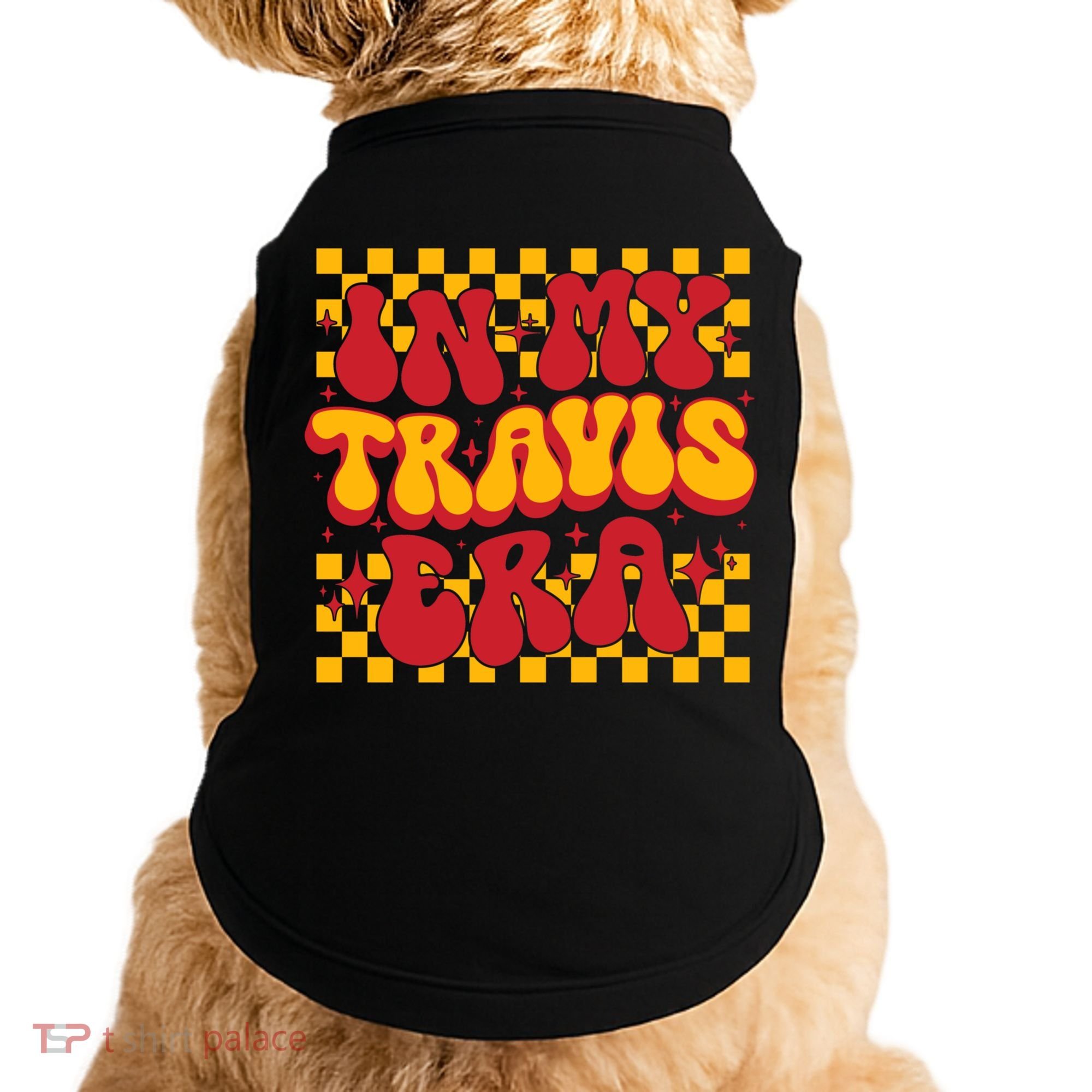 In My Travis Era Retro Groovy Doggie Tank