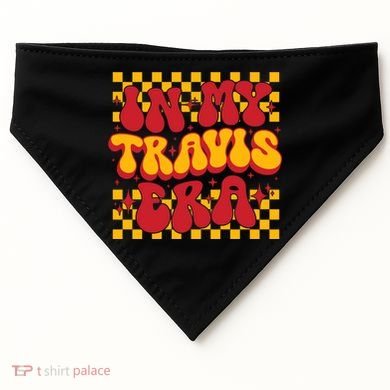 In My Travis Era Retro Groovy USA-Made Doggie Bandana