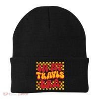 In My Travis Era Retro Groovy Beanie thumb 0