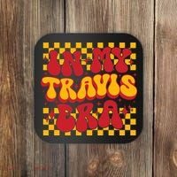 In My Travis Era Retro Groovy Coaster thumb 0