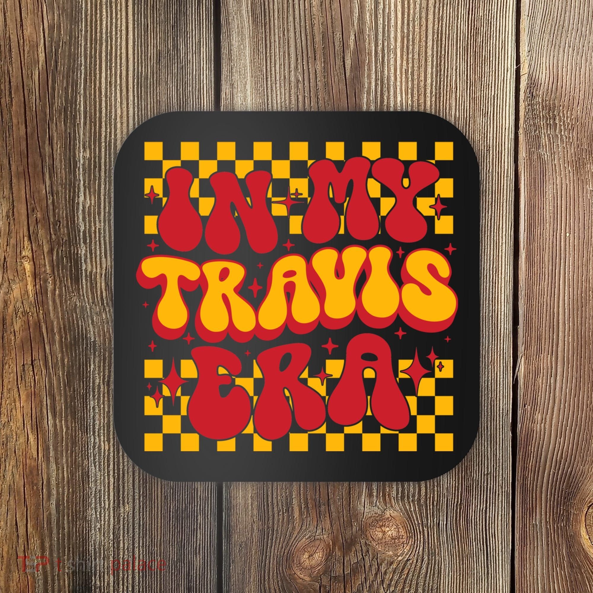 In My Travis Era Retro Groovy Coaster