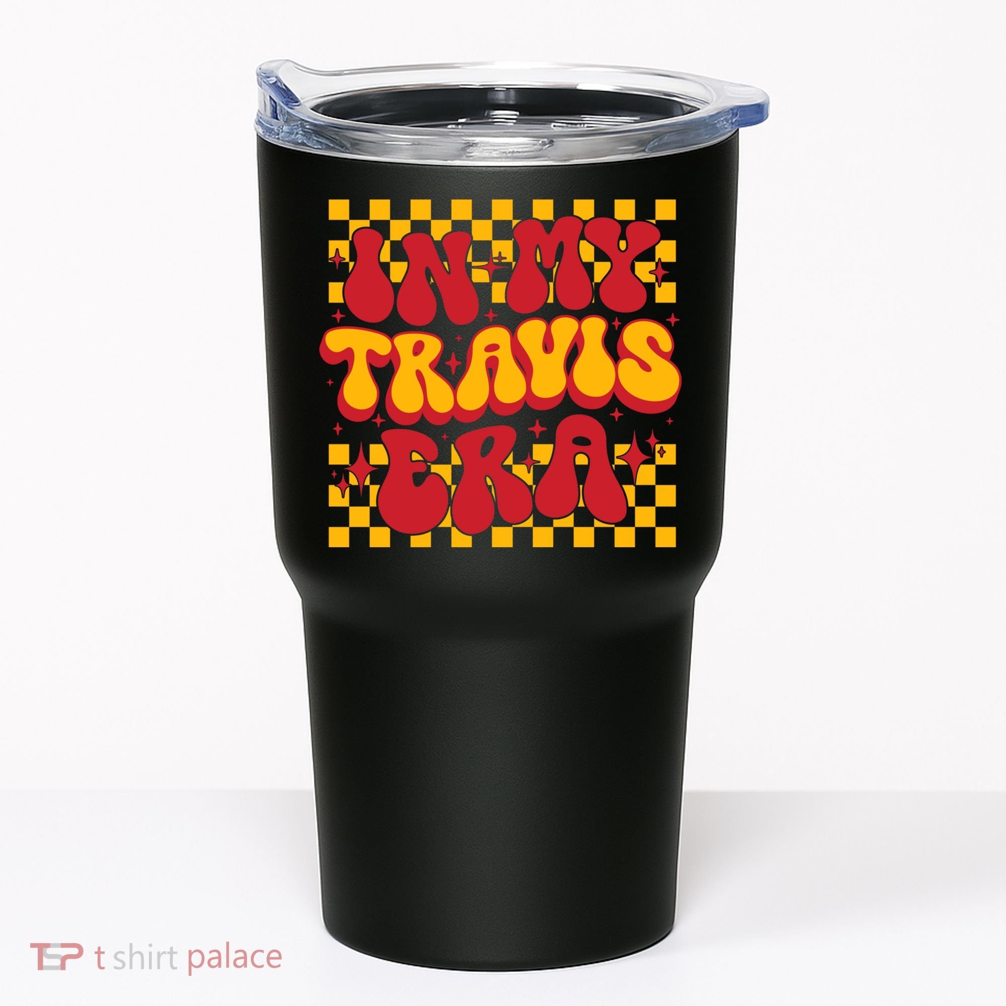 In My Travis Era Retro Groovy Tumbler