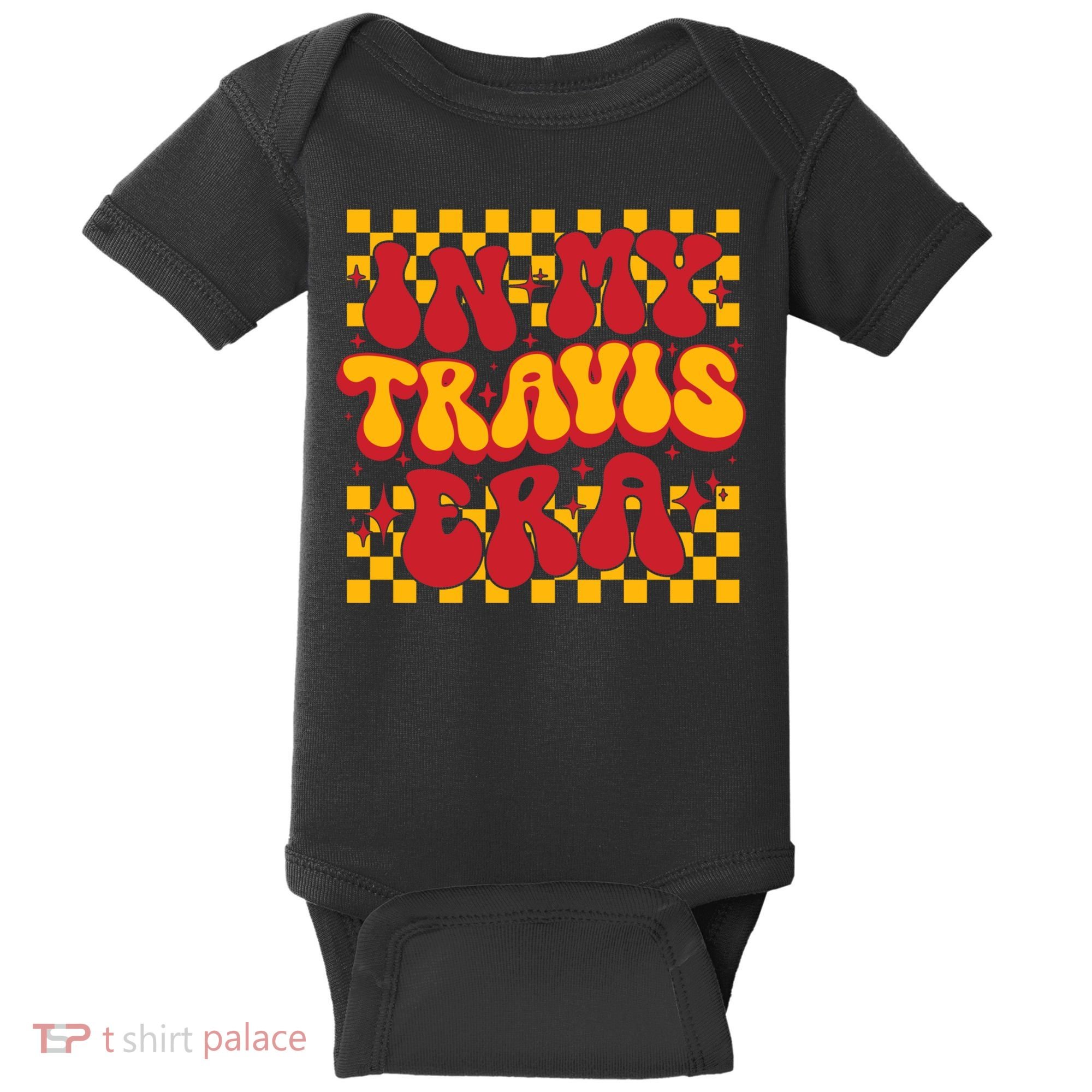 In My Travis Era Retro Groovy Baby Bodysuit