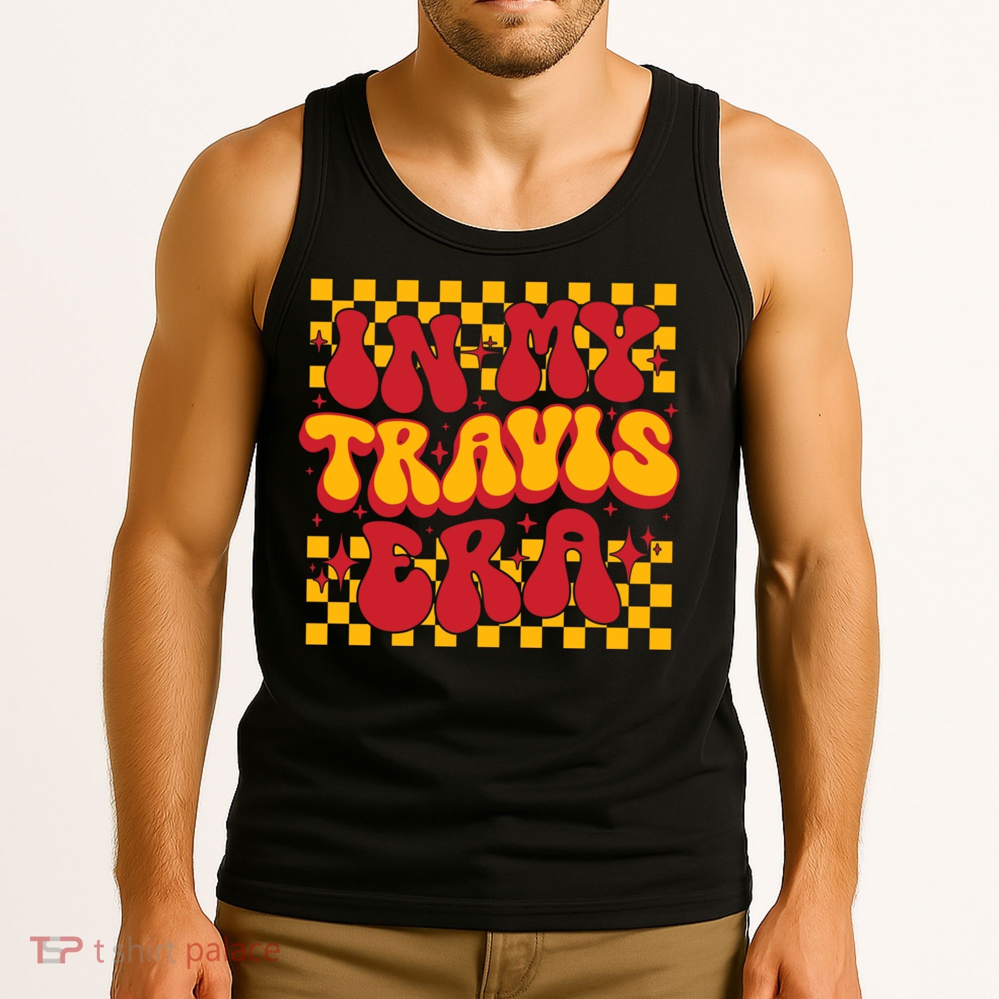 In My Travis Era Retro Groovy Tank Top