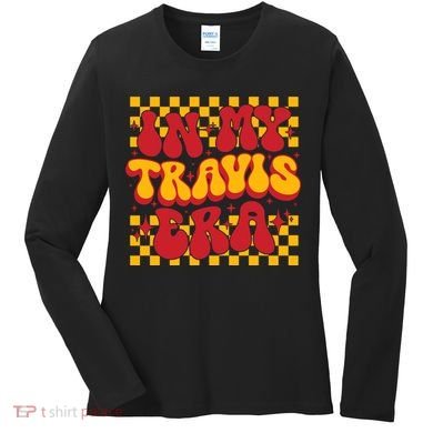 In My Travis Era Retro Groovy Women's Long Sleeve Shirt