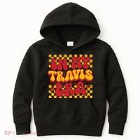 In My Travis Era Retro Groovy Kids Hoodie thumb 0
