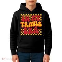 In My Travis Era Retro Groovy Kids Hoodie thumb 4