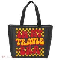 In My Travis Era Retro Groovy Tote Bag thumb 0
