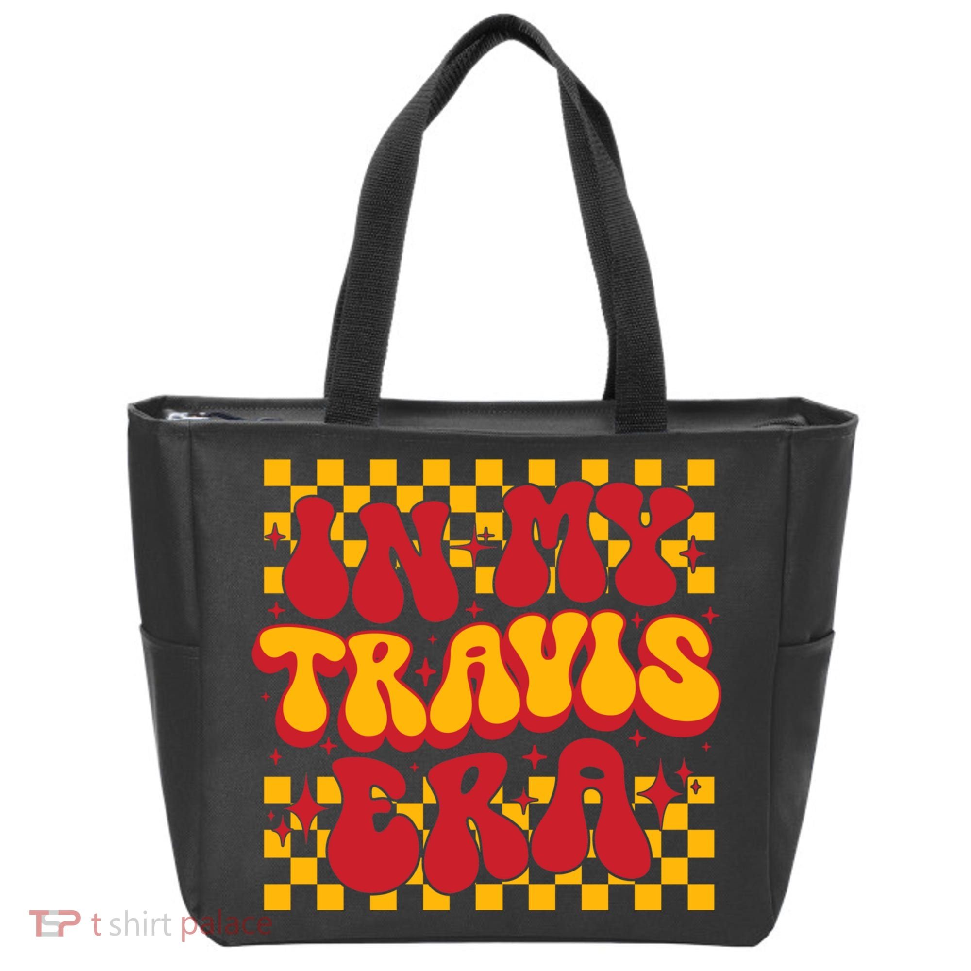 In My Travis Era Retro Groovy Tote Bag